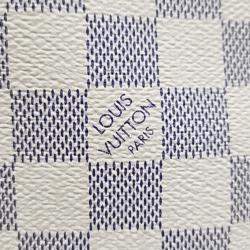 Pre Owned Louis Vuitton White Damier Azur Handbag