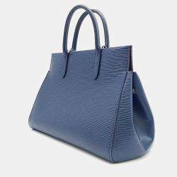 Pre Owned Louis Vuitton Navy Epi Leather Marly MM Tote Bag