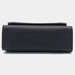 Louis Vuitton Black Leather My Lockme BB Top Handle Bag