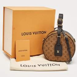 Pre Owned Louis Vuitton Monogram Reverse Canvas Petite Boite Chapeau Bag