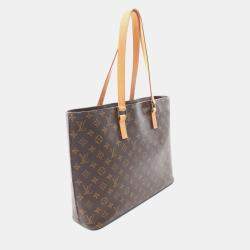 Louis Vuitton Luco Monogram Shoulder bag Tote bag PVC Leather Brown