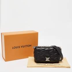 Louis Vuitton Black Malletage Leather GO-14 PM Bag