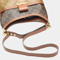 Louis Vuitton Monogram Reverse Hobo Dauphine MM Shoulder Bag 