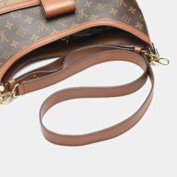 Louis Vuitton Monogram Reverse Hobo Dauphine MM Shoulder Bag 