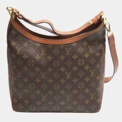 Louis Vuitton Monogram Reverse Hobo Dauphine MM Shoulder Bag 