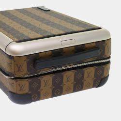 Louis Vuitton Brown  Limited Edition Stripes Monogram Canvas 55 Nigo Horizon Luggage
