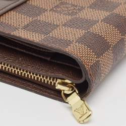 Louis Vuitton Damier Ebene Canvas Compact Zippy Wallet
