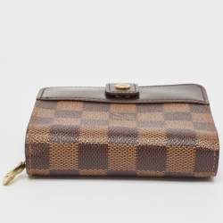 Louis Vuitton Damier Ebene Canvas Compact Zippy Wallet