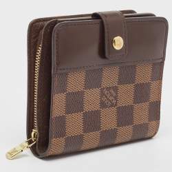 Louis Vuitton Damier Ebene Canvas Compact Zippy Wallet