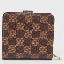 Louis Vuitton Damier Ebene Canvas Compact Zippy Wallet