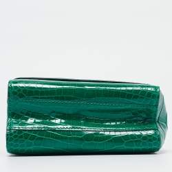 Pre Owned Louis Vuitton Green Crocodile Twist PM Bag