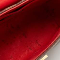 Pre Owned Louis Vuitton Damier Ebene Canvas Croisette Bag