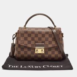 Pre Owned Louis Vuitton Damier Ebene Canvas Croisette Bag