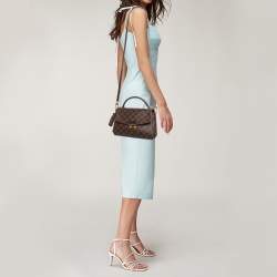 Pre Owned Louis Vuitton Damier Ebene Canvas Croisette Bag