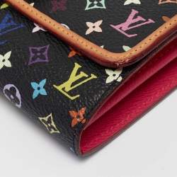 Louis Vuitton Black Monogram Multicolore Sarah Noeud Wallet