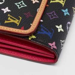 Louis Vuitton Black Monogram Multicolore Sarah Noeud Wallet