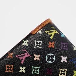 Louis Vuitton Black Monogram Multicolore Sarah Noeud Wallet