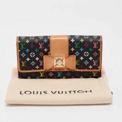 Louis Vuitton Black Monogram Multicolore Sarah Noeud Wallet