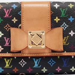 Louis Vuitton Black Monogram Multicolore Sarah Noeud Wallet