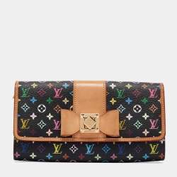 Louis Vuitton Black Monogram Multicolore Sarah Noeud Wallet