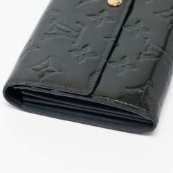 Louis Vuitton Blue Nuit Monogram Vernis Sarah Wallet