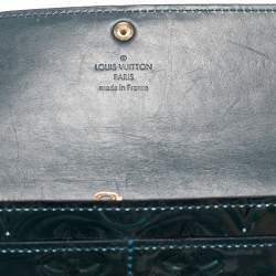 Louis Vuitton Blue Nuit Monogram Vernis Sarah Wallet
