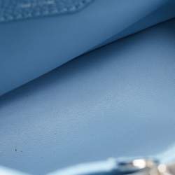 Louis Vuitton Light Blue Leather Mechanical Flower Capucines BB Bag