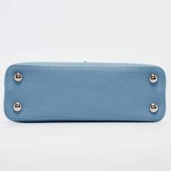 Louis Vuitton Light Blue Leather Mechanical Flower Capucines BB Bag