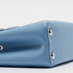 Louis Vuitton Light Blue Leather Mechanical Flower Capucines BB Bag