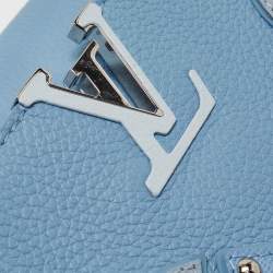 Louis Vuitton Light Blue Leather Mechanical Flower Capucines BB Bag
