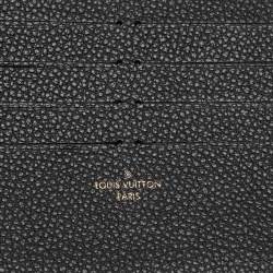 Pre Owned Louis Vuitton Black/Beige Monogram Leather Félicie Pochette