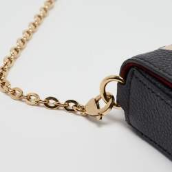 Pre Owned Louis Vuitton Black/Beige Monogram Leather Félicie Pochette