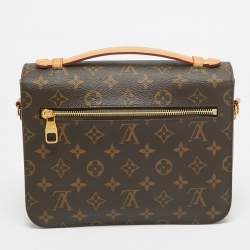 Pre Owned Louis Vuitton Monogram Canvas Pochette Metis Bag