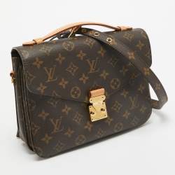 Pre Owned Louis Vuitton Monogram Canvas Pochette Metis Bag