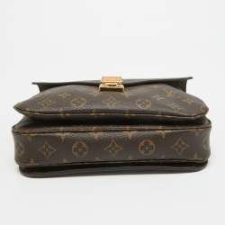 Pre Owned Louis Vuitton Monogram Canvas Pochette Metis Bag