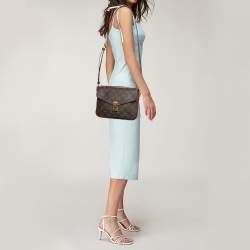 Pre Owned Louis Vuitton Monogram Canvas Pochette Metis Bag