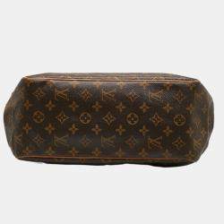 Pre Owned Louis Vuitton Brown Canvas Monogram Batignolles Vertical  Bag