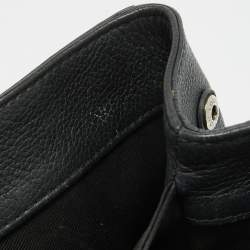 Pre Owned Louis Vuitton Black Leather Lockme II Bag