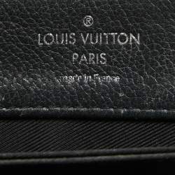 Pre Owned Louis Vuitton Black Leather Lockme II Bag