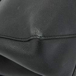 Pre Owned Louis Vuitton Black Leather Lockme II Bag