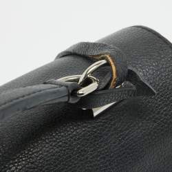 Pre Owned Louis Vuitton Black Leather Lockme II Bag