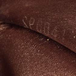 Pre Owned Louis Vuitton Taupe Monogram Satin and Leather Mini Alma Bag