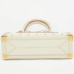 Louis Vuitton White Suhali Leather Le Fabuleux Bag