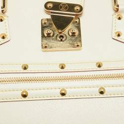 Louis Vuitton White Suhali Leather Le Fabuleux Bag