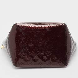 Pre Owned Louis Vuitton Amarante Monogram Vernis Bellevue PM Bag