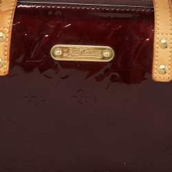 Pre Owned Louis Vuitton Amarante Monogram Vernis Bellevue PM Bag