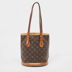 Pre Owned Louis Vuitton Monogram Canvas Petit Bucket Bag