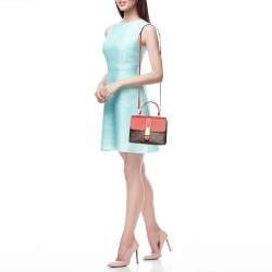 Pre Owned Louis Vuitton Coquelicot Monogram Canvas Locky BB Bag