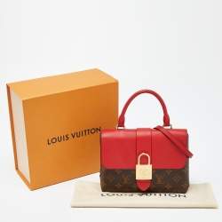 Pre Owned Louis Vuitton Coquelicot Monogram Canvas Locky BB Bag