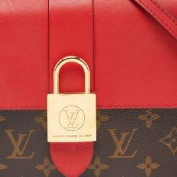 Pre Owned Louis Vuitton Coquelicot Monogram Canvas Locky BB Bag